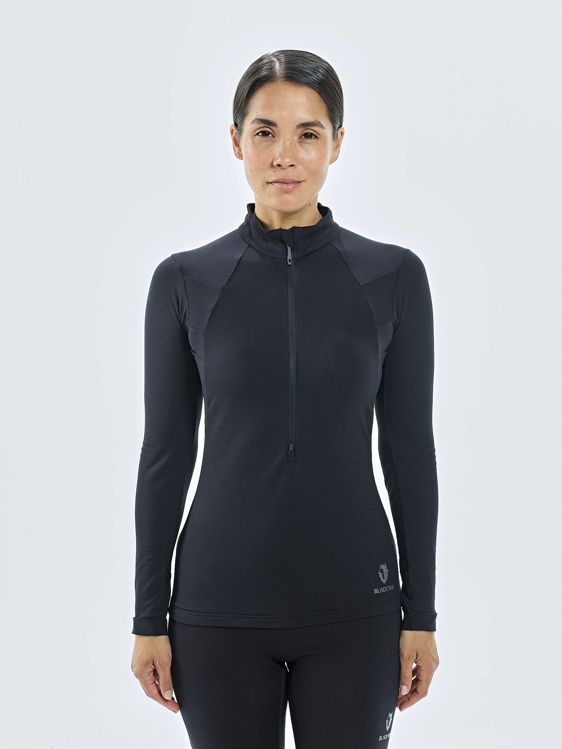 DAMEN CHAMAR FLEECE HALF ZIP BASELAYER LONGSLEEVE - Image 3